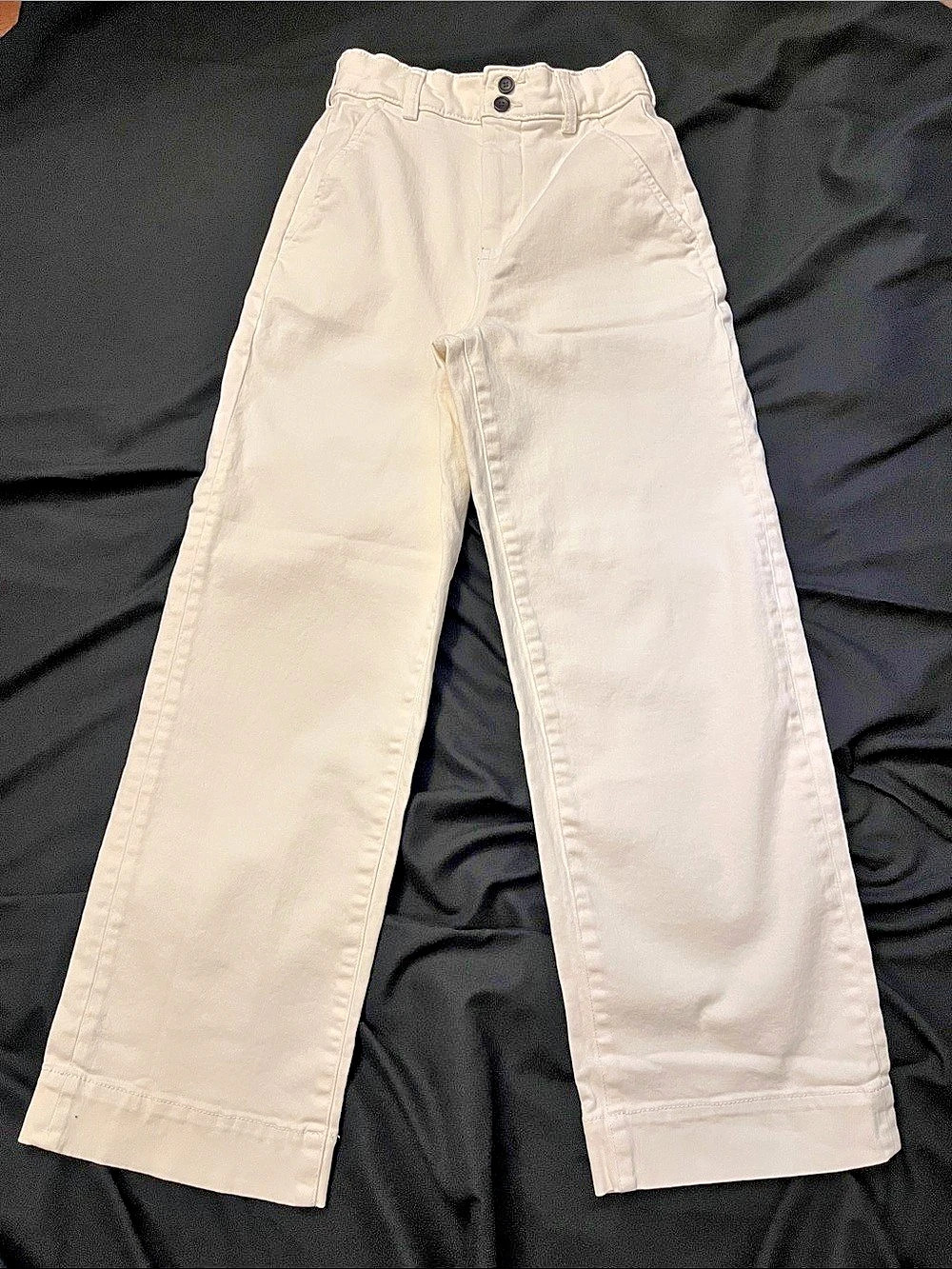 Everlane Wide Leg Pants in White Like New